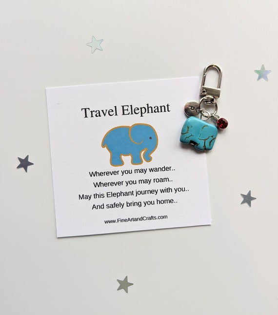 Personalised elephant keyring deals