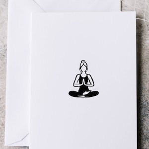wenskaart, yogakaart, chill wenskaart, vriendenkaart, yoga enthousiaste kaart, verjaardagskaart, blanco wenskaart, A6 kaart