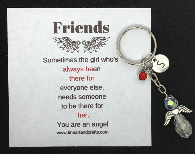 Friend gift, guardian angel gift, protection angel, bag charm, key ring, best friend gift idea