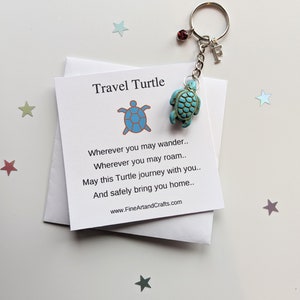 Luxury Turtle Keychain Large Turtle Keyring Travel Turtle - Etsy UK