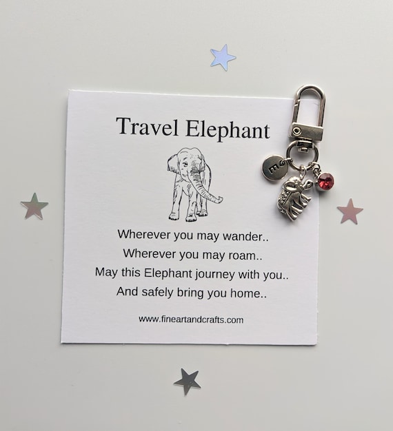 ELEPHANT BAG CHARM WHITE ELEPHANT BAG CHARM WHITE