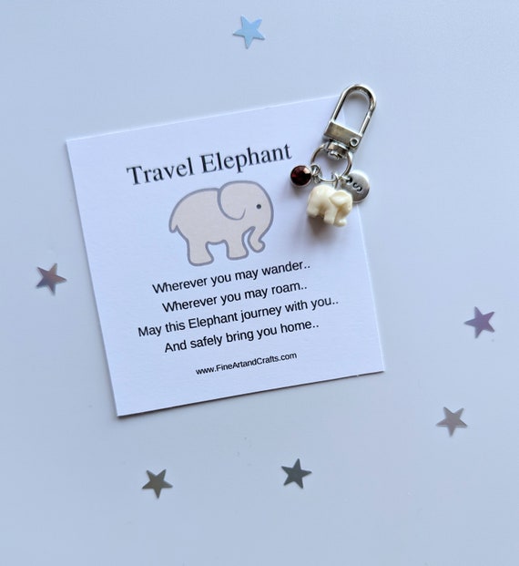 Personalised elephant deals keyring