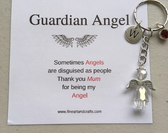 Mother's day angel, Guardian Angel Keychain, Angel key ring gift, angel for mum, keyring gift