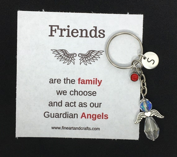 MenYiYDS Porte-clés ange gardien - amulette porte-bonheur - cadeau pour  partenaire, mère, fille et enfants : : Mode