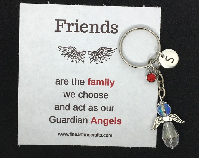 Friend gift, guardian angel gift, protection angel, bag charm, key ring, best friend gift idea