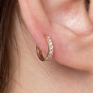 Gold earrings for second hole clearance