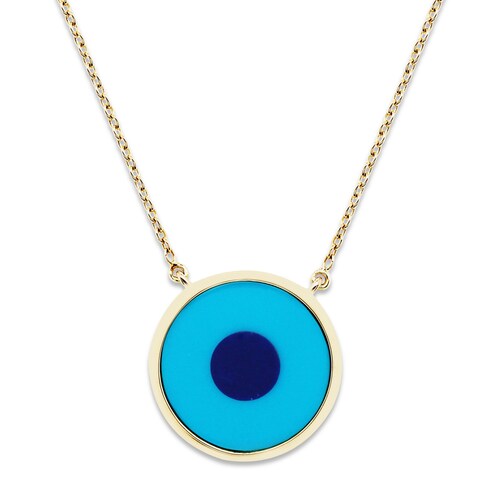 Evil Eye Necklace Lapis Lazuli and 