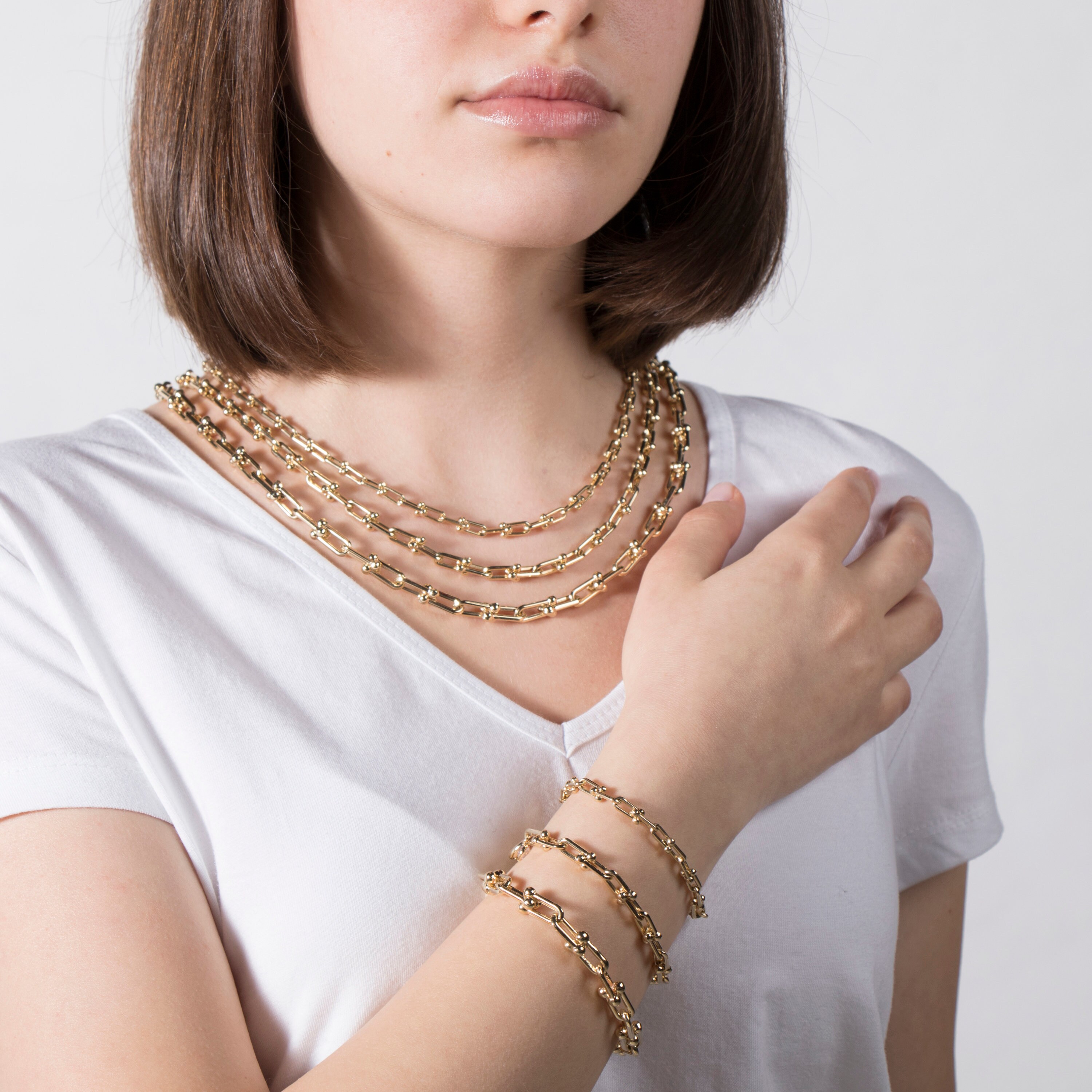 U Link Bracelet / 14K Gold Bracelet / 14K Gold Chain Bracelet Etsy Australia