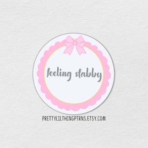 Funny Cross Stitch Sticker | vinyl sticker | glossy sticker | waterproof | embroidery | needlepoint