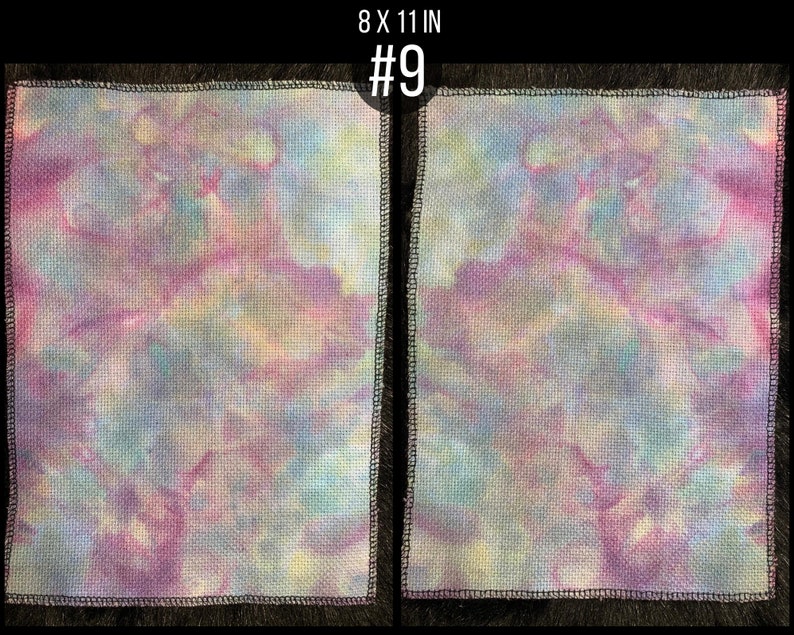 Hand Dyed 14 Count Aida Cross Stitch Fabric Modern Cross Etsy