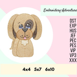 Beagle Dog Embroidery Design