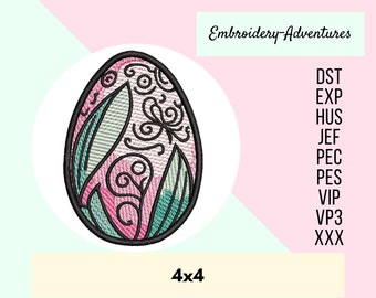 Easter Egg Machine Embroidery Design