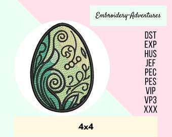 Easter Egg Machine Embroidery Design