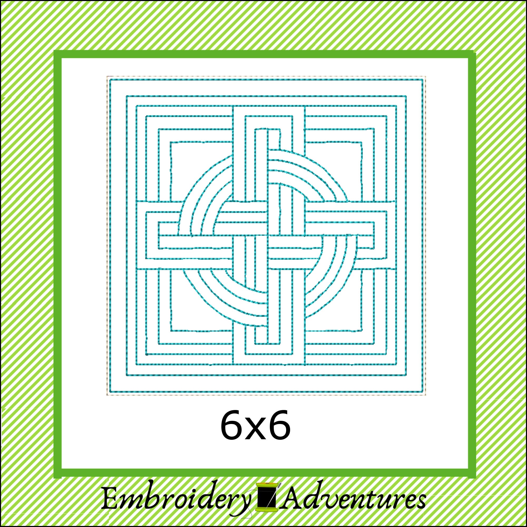 Interlocked Trapunto Quilt Block in the Hoop Machine | Etsy