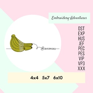 Dessin au trait style Picasso Banane