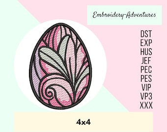 Easter Egg Machine Embroidery Design