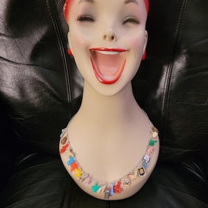 Cracker Jack Charm Necklace with Vintage/ Antique Charms. * FREE SHIPPING!