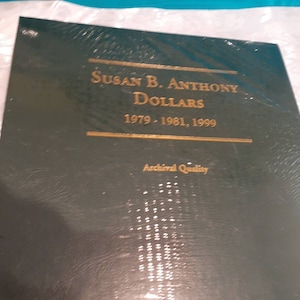 Susan B. Anthony, 1979 - 1981, 1999, Dollar, Unused Coin Holder/ Coin Notebook.