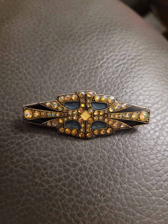 Pierre Bex, Art Deco Rhinestone Pin