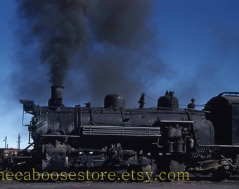 Vintage Photo Slide #912 Rio Grande Railroad Engine 476 in Durango Colorado
