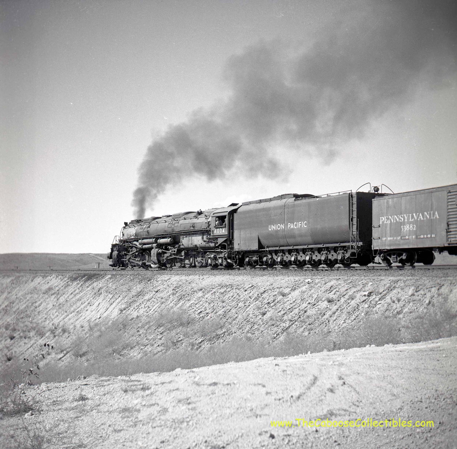 Union Pacific Railroad Big Boy 4004 Near Speer Wyoming 1958 Etsy