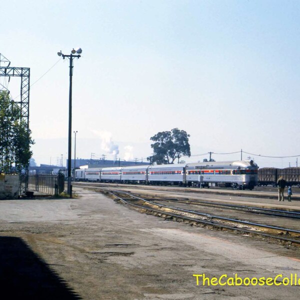 Amtrak Passenger Service - Coast Starlight in San Jose California 1973 - Vintage Photo Slide #32