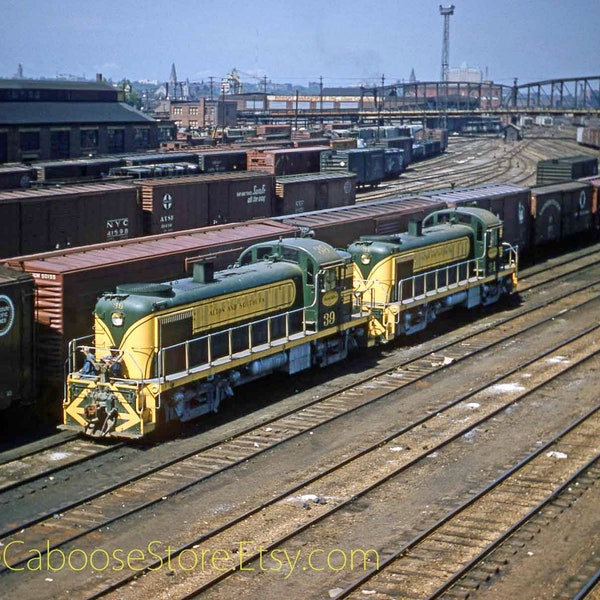 Alton & Southern Railroad ALCO RS2 Engine 39 34 in Mitchell ILL 1956 - Vintage Photo Digital Copyrights Included as3