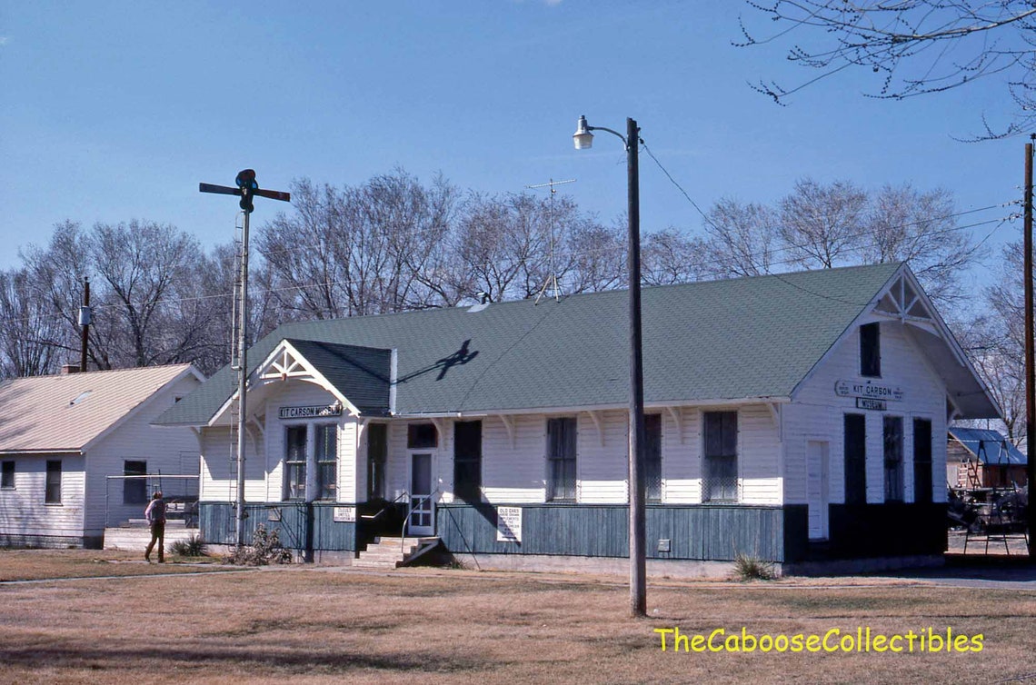 Union Pacific Railroad Depot in Kit Carson Colorado Vintage Etsy
