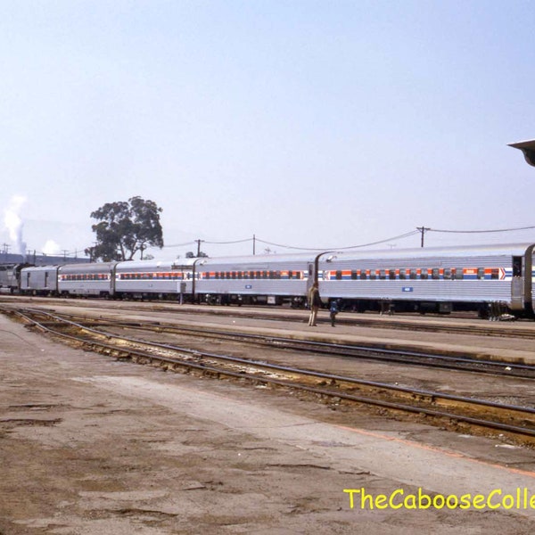 Amtrak Passenger Service - Coast Starlight in San Jose California 1973 - Vintage Photo Slide #31