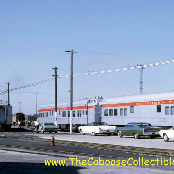 Southern Pacific Railroad - Business Cars in Ogden Utah May 1969 - Rare Vintage Photo Slide #11