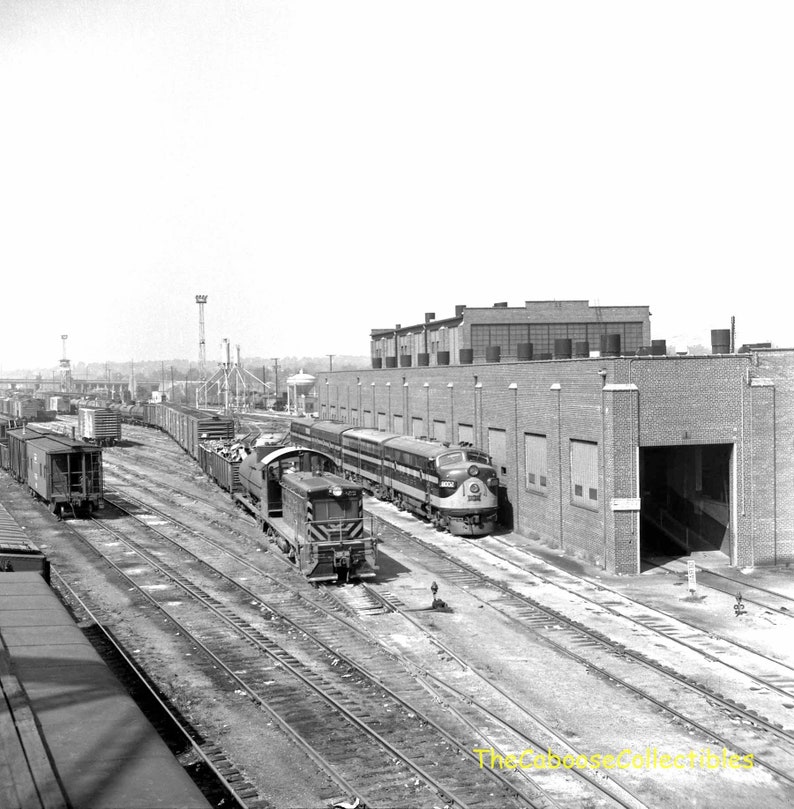 Frisco Railroad Engines at Lindenwood Shops St Louis MO 1956 Etsy