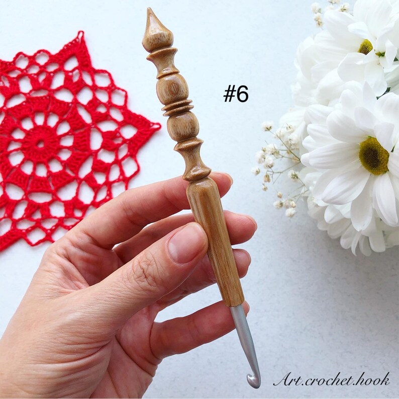 Handmade custom wooden crochet hooks Etsy