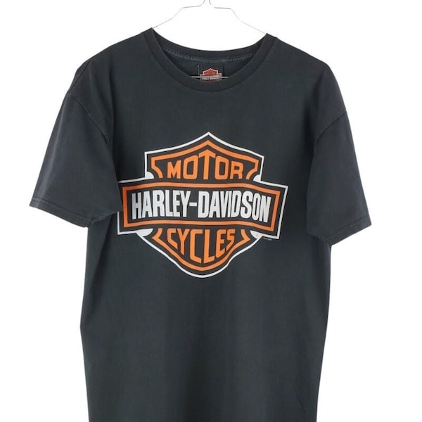Sweat-shirt Vintage Harley-Davidson Années 70 – Rouge – Logo 'Mettez Quelque Chose D'excitant Entre Vos Jambes'