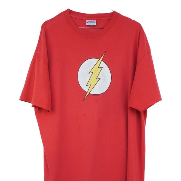 2000s The Flash DC Comics / Big Bang Theory 00s Vintage (Vtg) T-Shirt - original und authentisch