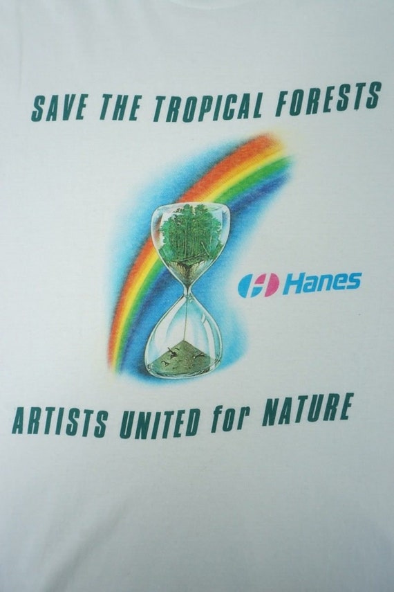 1980s Save the Tropical Forests Hanes Artists Uni… - image 5