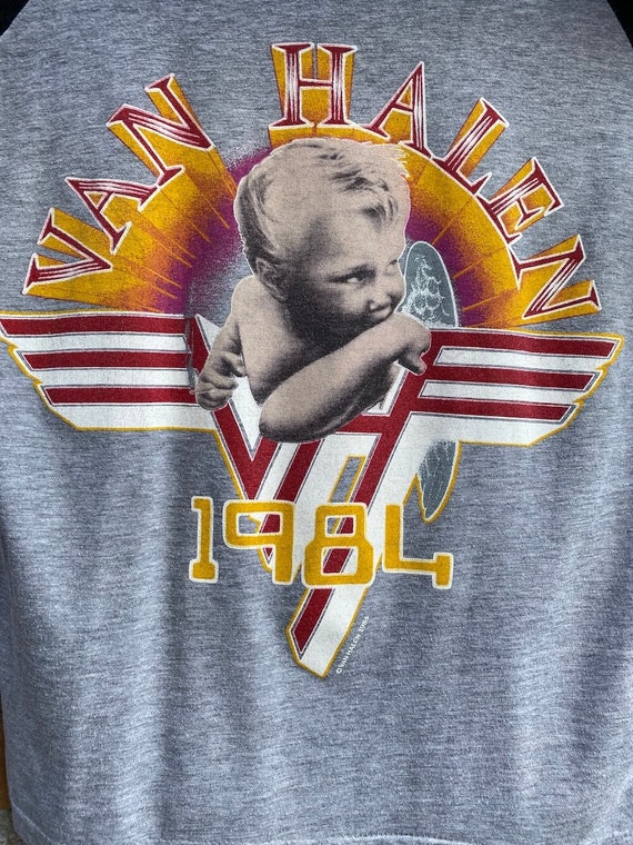 1984 Van Halen Smoking Baby Album Vintage TShirt / T… Gem