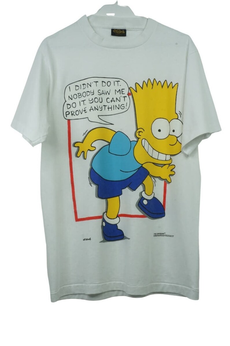 1990 the Simpsons Bart I Didnt Do It. Matt Groening Vintage - Etsy