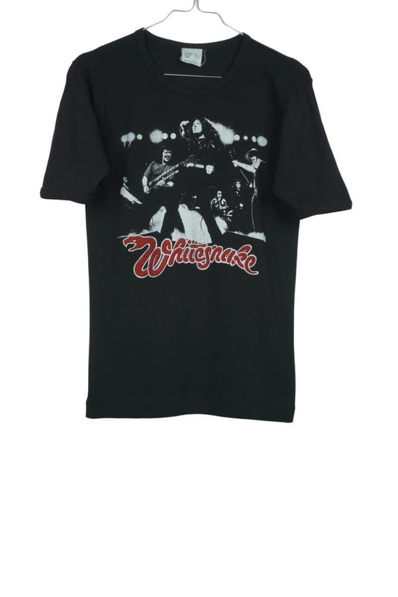 1980 Whitesnake Band Portrait Hard-Rock Vintage T-