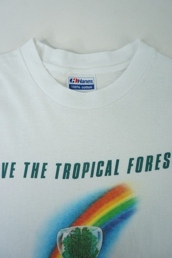 1980s Save the Tropical Forests Hanes Artists Uni… - image 4