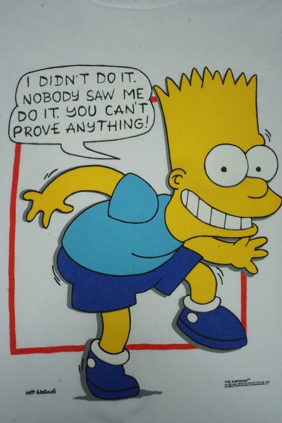 1990 The Simpsons Bart I didn’t do it. Matt Groen… - image 4