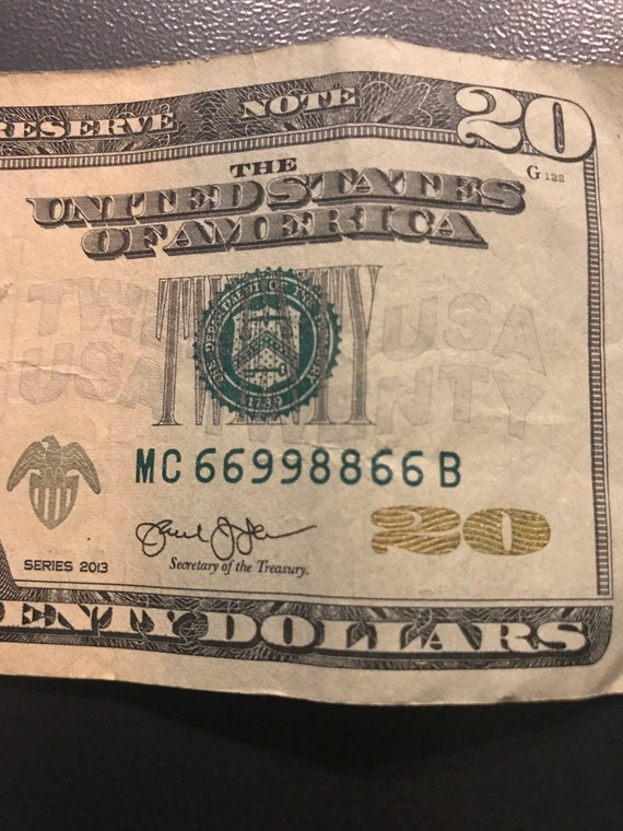 Trinary 20 Dollar Bill - Etsy