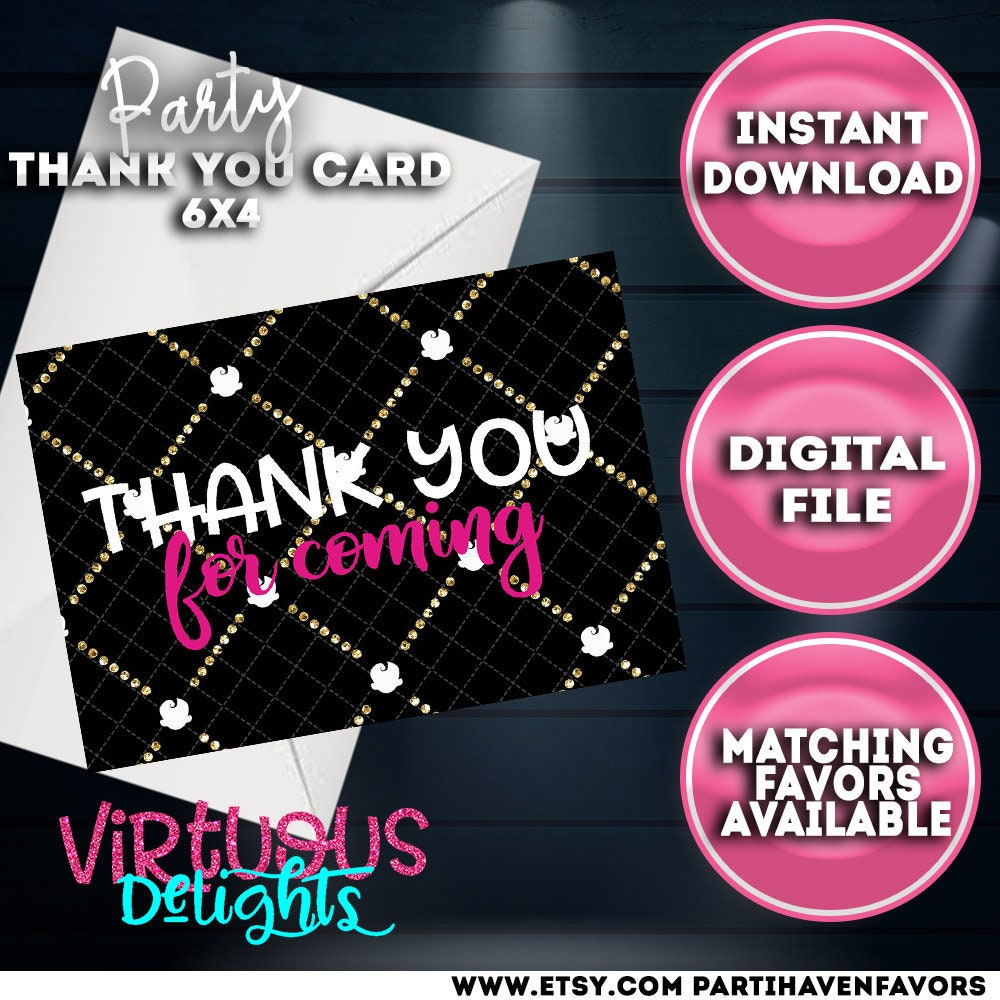 Birthday Thank You Cards for Kids, Birthday Thank You Cards, Birthday