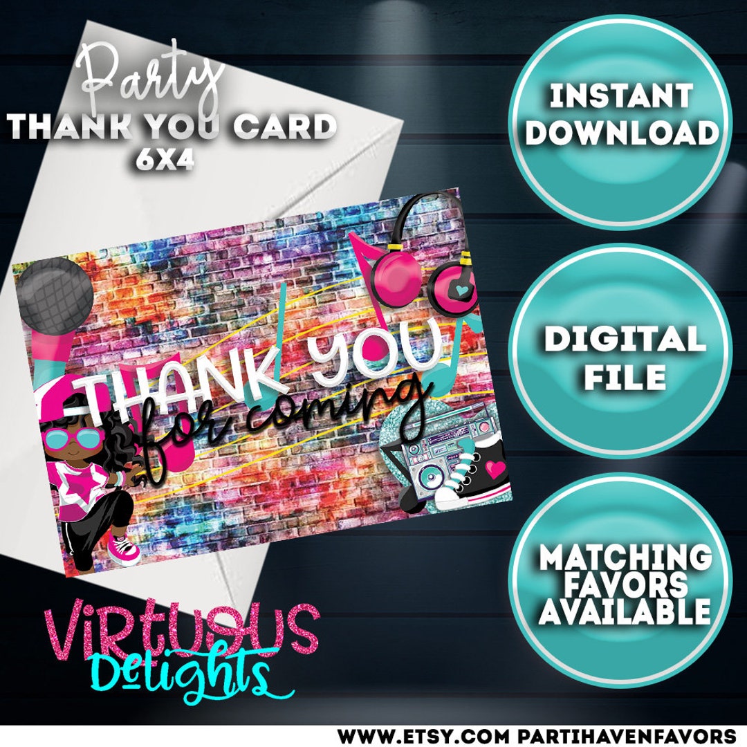 Birthday Thank You Cards for Kids, Birthday Thank You Cards, Birthday