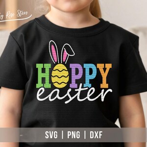 Hoppy Easter Svg Png, Happy Easter Svg, Easter Egg Bunny Ears Svg, Easter Bunny Svg, Funny Easter Svg, Kids Easter Shirt Svg Cricut Cut File