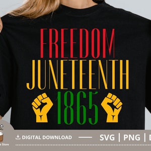 Freedom Juneteenth 1865 SVG, Black History SVG, Juneteenth SVG, Black Power Frauen Geschenk, Cut File für Cricut, Digital Download Sublimation