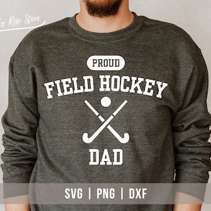 Trotse veldhockey papa Svg Png Dxf, veldhockey Svg, veldhockey geschenken voor papa van hockeyspeler Shirt Svg, Cricut Cut bestanden - silhouet