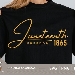 Freedom Juneteenth 1865 SVG, Black History SVG, Juneteenth SVG, Black Power Frauen Geschenk, Cut File für Cricut, Digital Download Sublimation