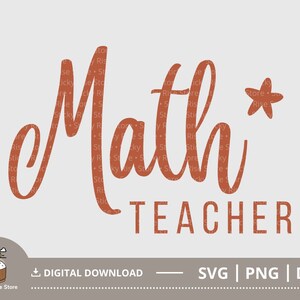 Profesor de matemáticas SVG PNG, Math Squad Svg, camiseta de profesor de matemáticas, regalo para profesor de primaria, archivo Svg para Cricut, archivos de descarga digital