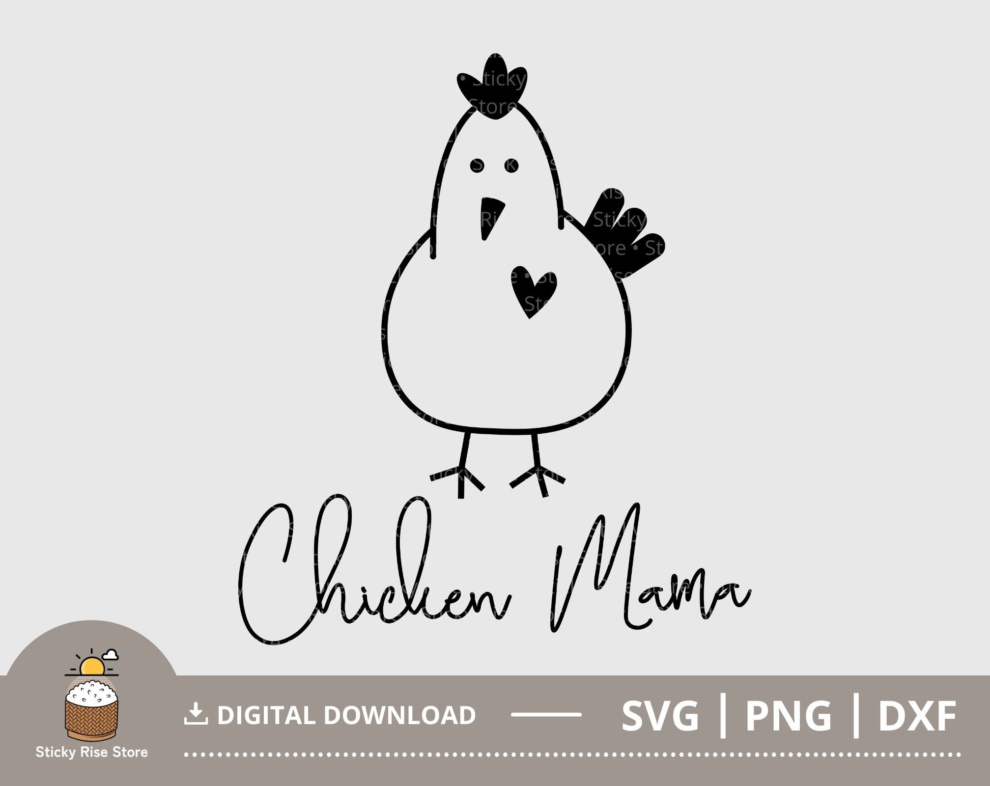Chicken Mama Svg Crazy Chicken Lady Svg Chicken Mom Svg - Etsy