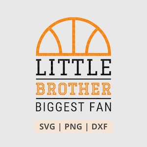 Kleiner Bruder Größter Fan Basketball SVG PNG, Basketball Bruder SVG, Jubel Geschwister Shirt, SVG-Dateien für Cricut, digitale Download-Dateien